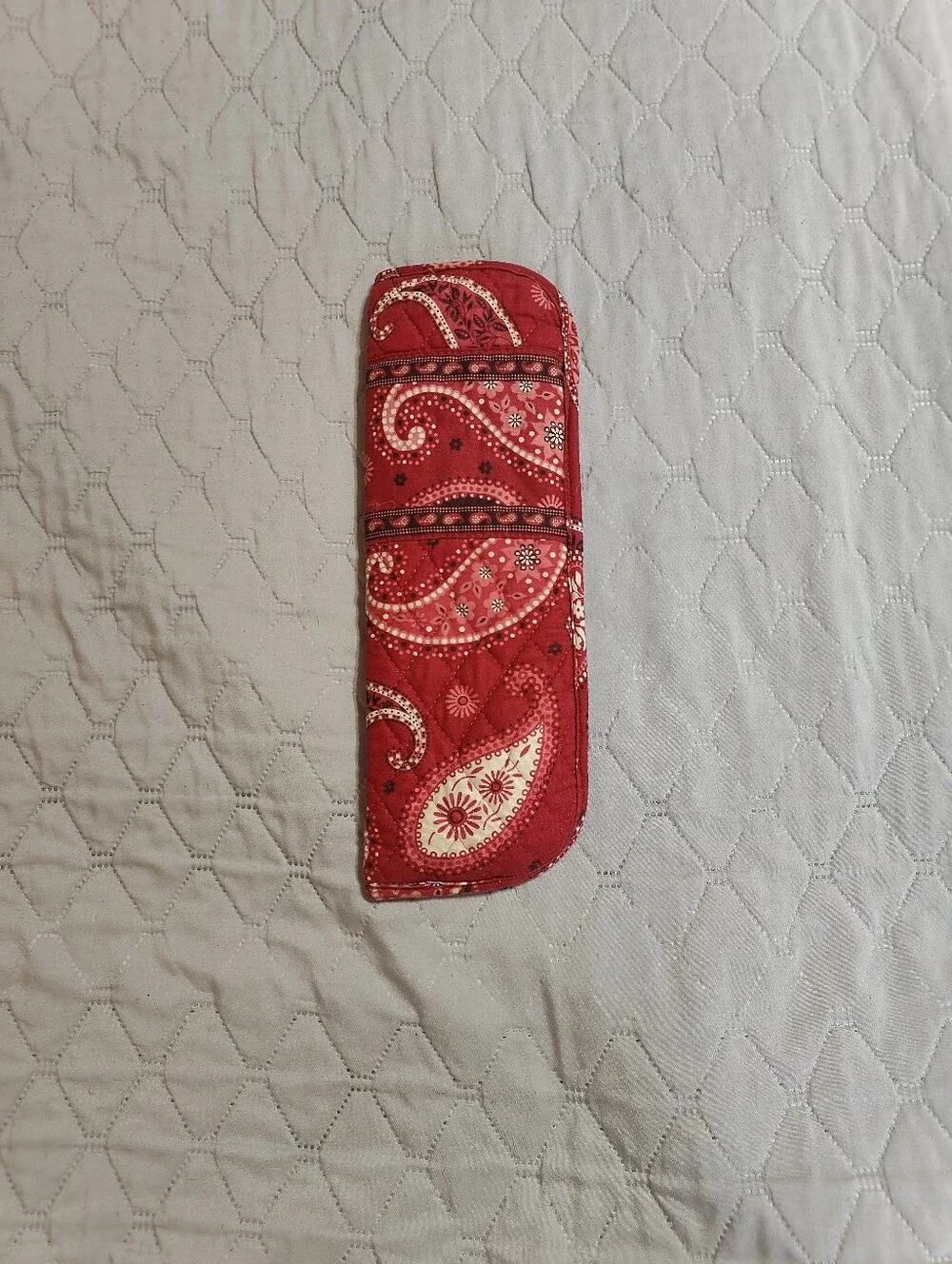 Vera Bradley Red Paisley Flat Iron & Curling Iron Case